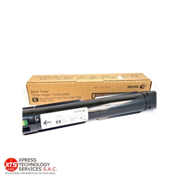 Toner Negro (Dmo Sold) Xerox (006R01461) para las impresoras modelos: Workcentre WC 7220; Workcentre WC 7225