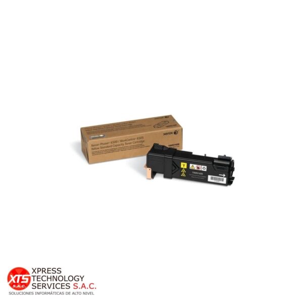 Toner Amarillo Estándar Xerox (106R01600) para las impresoras modelos: Phaser 6500; Workcentre WC 6505