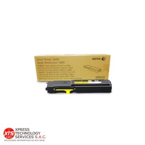 Toner Amarillo de Alta capacidad Xerox (106R02235) para las impresoras modelos: Phaser 6600; Workcentre WC 6605