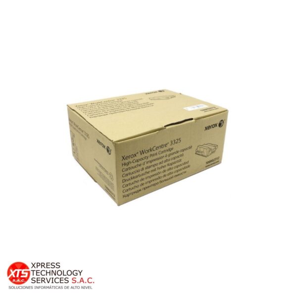 Toner Negro Alta Capacidad Xerox (106R02312) para las impresoras modelos: Workcentre WC 3325