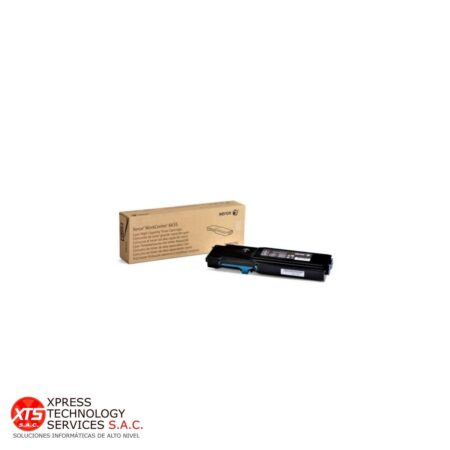 Toner Cyan Alta capacidad Xerox (106R02752) para las impresoras modelos: Workcentre WC 6655