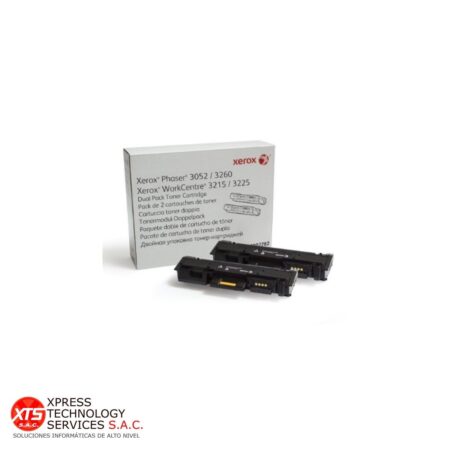 Toner Negro Alta Capacidad Xerox (106R02782) para las impresoras modelos: Workcentre WC 3225