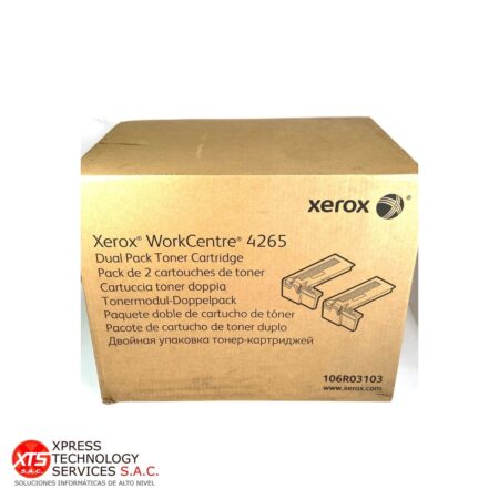 toner dual pack 50k (25k cada uno) Xerox (106R03103) para las impresoras modelos: Workcentre WC 4265
