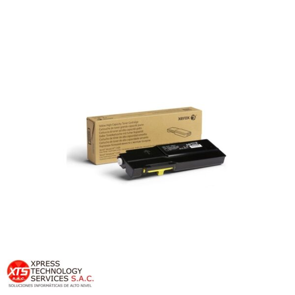 Toner Amarillo de Alta capacidad Xerox (106R03521) para las impresoras modelos: Versalink C400; Versalink C405