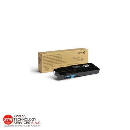 Toner Cyan Alta capacidad Xerox (106R03522) para las impresoras modelos: Versalink C400; Versalink C405