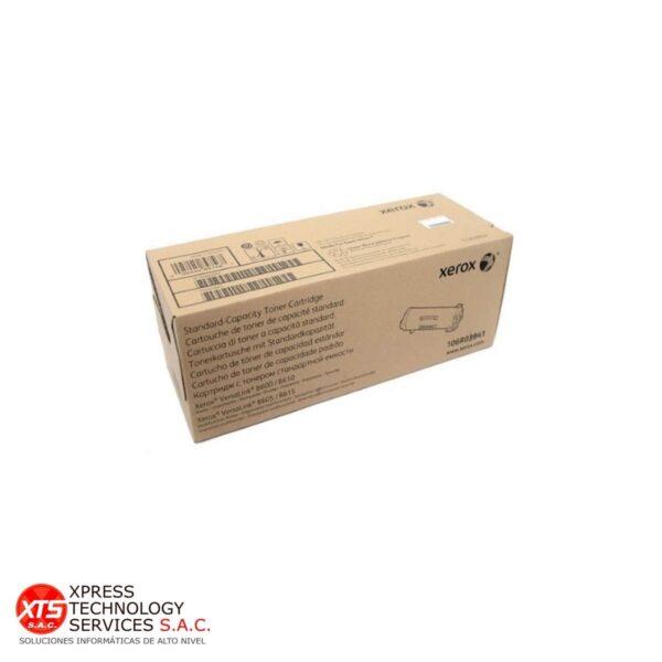 Toner Negro Estándar Xerox (106R03941) para las impresoras modelos: Versalink B600; Versalink B610; Versalink B605; Versalink B615