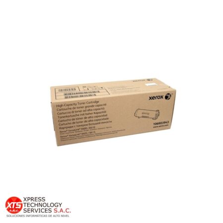 Toner Negro Alta Capacidad Xerox (106R03943) para las impresoras modelos: Versalink B600; Versalink B610; Versalink B605; Versalink B615