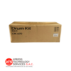 Drum Kyocera (DK-670) para las impresoras modelos: KM-2540, KM-2560, KM-3040, KM-3060, TA-300i
